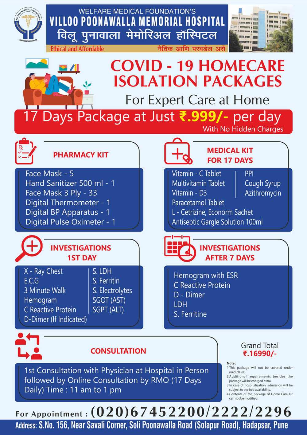 Covid 19 Home Care Isolation Package